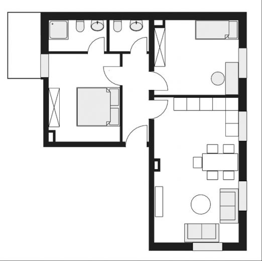 Ideal f&uuml;r die Familie! 3 Zimmer Wohnung mit 2 Schlafzimmern, 2 B&auml;dern und Balkon in Essen Bredeney!