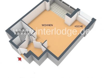 INTERLODGE Neuss:  Komplett möbliertes Apartment mit Balkon
