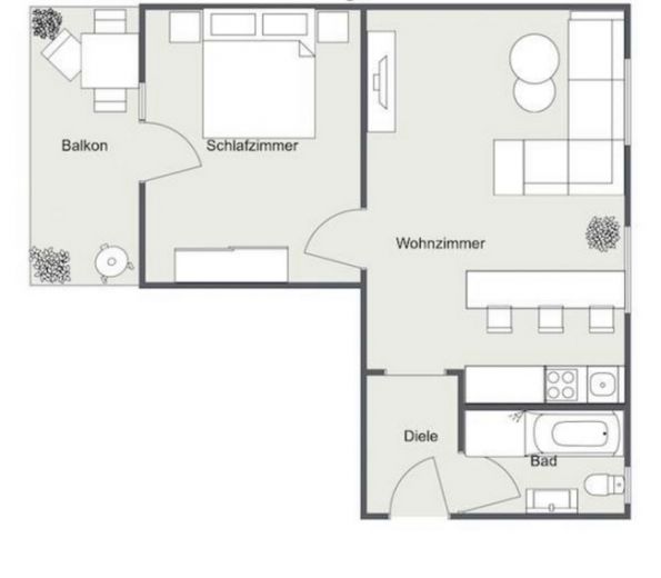 Schick modern, Balkon und WLAN, ruhige Lage, gute Anbindung!