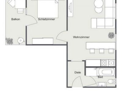 Schick modern, Balkon und WLAN, ruhige Lage, gute Anbindung!