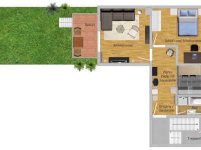 Schick modern, Balkon und WLAN, ruhige Lage, gute Anbindung!