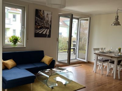 Wohnzimmer vom Erker aus