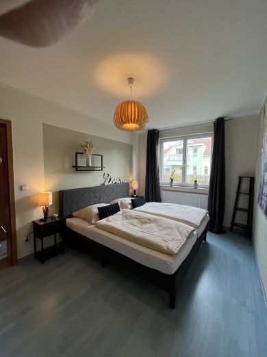 Schlafzimmer vom Kleiderschrank aus