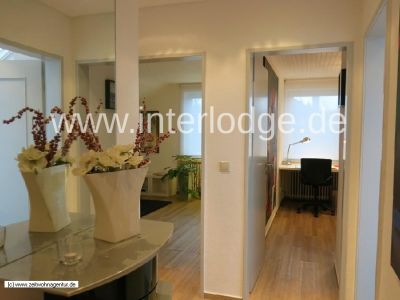 INTERLODGE Leverkusen: Komplett ausgestattete und vollständig möblierte, helle Wohnung.