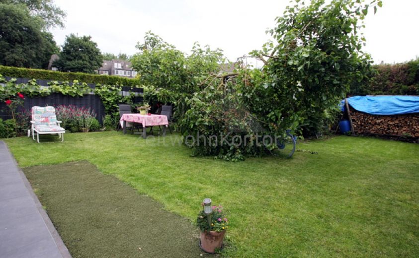 Große verglaste Terrasse, Kaminofen,  Garten, hochwertig u. schick möbl., ruhig und grün, gut angebunden.