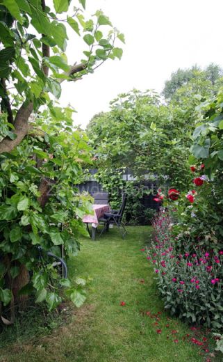 Große verglaste Terrasse, Kaminofen,  Garten, hochwertig u. schick möbl., ruhig und grün, gut angebunden.
