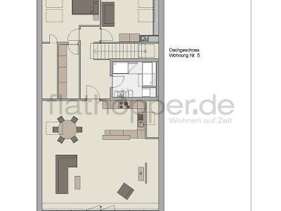 Exklusive, lichtdurchflutete 3,5-Zimmer-Dachgeschoss-Wohnung mit Dachterrasse Stuttgart-Plieningen