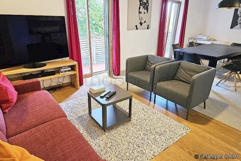 M&ouml;blierte 3-Zimmer-Wohnung mit Balkon in Rosenheim/Happing