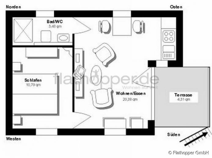 2-Zimmer Wohnung in Bad Endorf - Landkreis Rosenheim