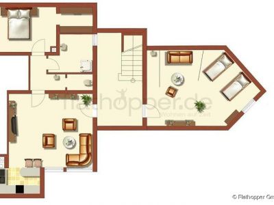 Vollm&ouml;blierte 3-Zimmer-Wohnung in Vaterstetten bei M&uuml;nchen