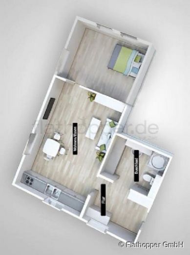 Zentral gelegene 2-Zimmer-Wohnung mit Dachterrasse in Bad Aibling - Landkreis Rosenheim