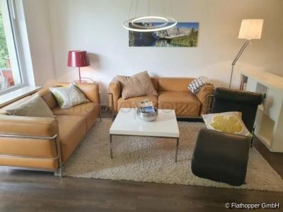 M&ouml;bliertes Apartment mit Balkon in Rosenheim und Blick ins Gr&uuml;ne