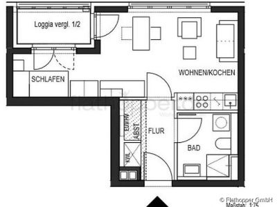 Traumhafte, m&ouml;blierte Neubauwohnung mit Loggia - M&uuml;nchen Bogenhausen