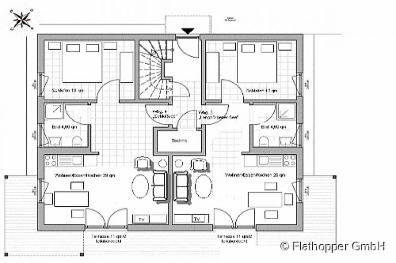 Mitten im Grünen: 2-Zimmer-Wohnung mit Terrasse, Garten und Parkplatz in Bad Endorf - Landkreis Rosenheim