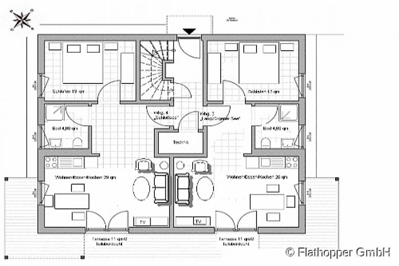 Mitten im Gr&uuml;nen: 2-Zimmer-Wohnung mit Terrasse, Garten und Parkplatz in Bad Endorf - Landkreis Rosenheim