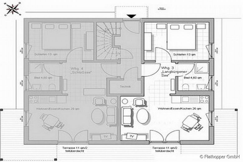 Idyllisch gelegene 2-Zimmer Wohnung mit Terrasse und Garten sowie Parkplatz in Bad Endorf - Landkreis Rosenheim