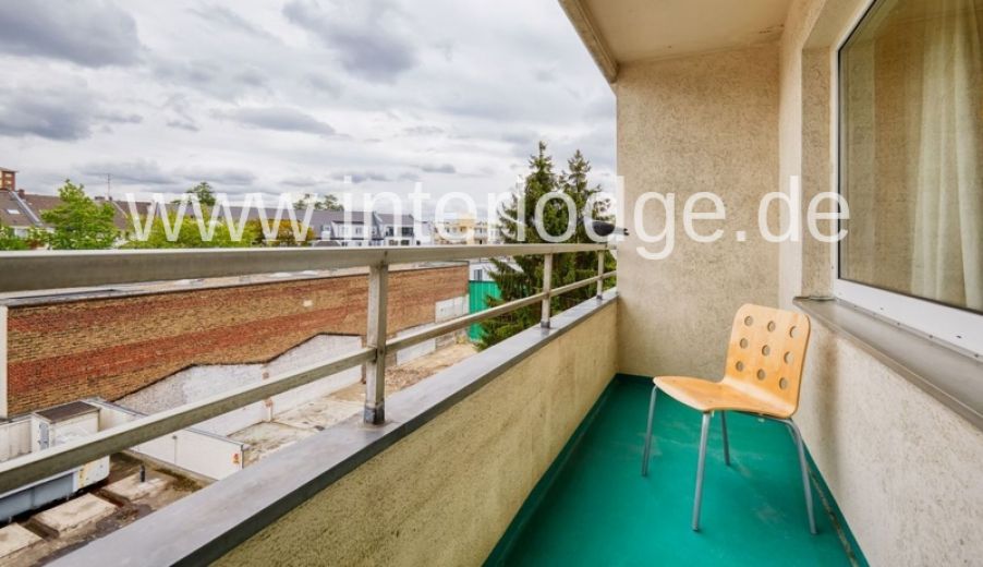 INTERLODGE Düsseldorf: Schickes, komplett möbliertes und geräumiges Apartment mit Balkon.