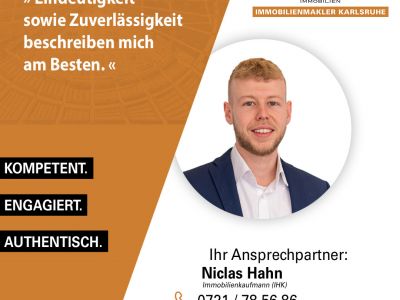 ERHOLUNG: Gepflegte und vollmöblierte Mietwohnung inkl. Stellplatz in Top-Lage von Karlsruhe