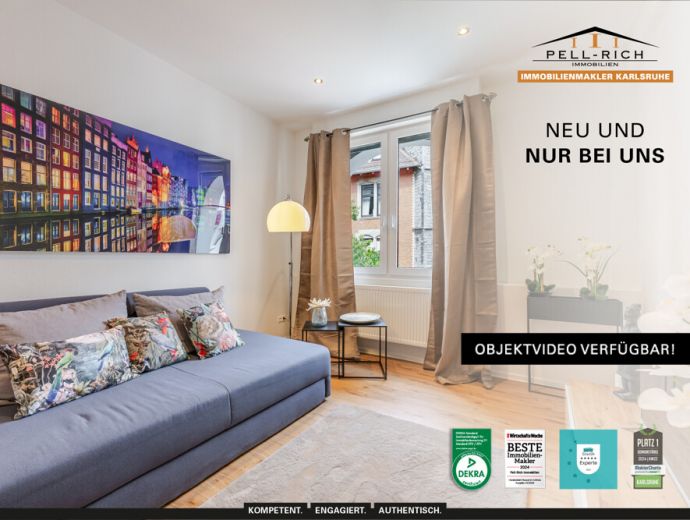 GEFRAGT: Renovierte & vollmöblierte 2-Zimmer Altbauwohnung mit Balkon