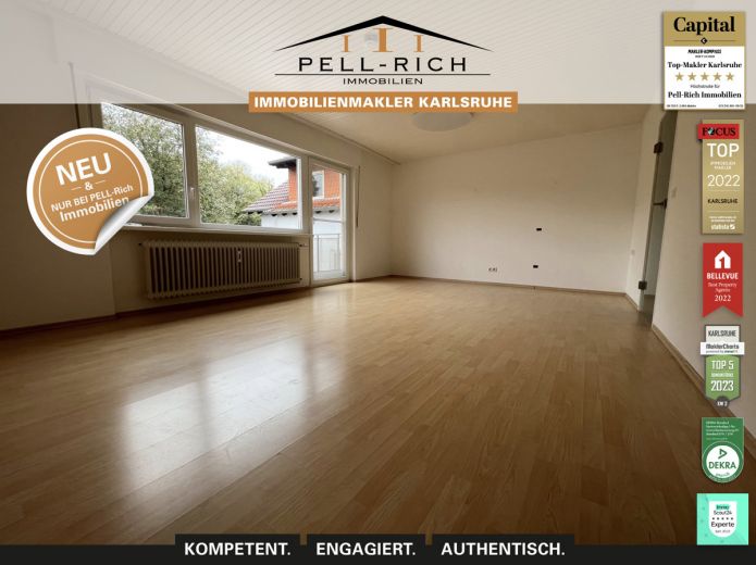 WIRKUNGSVOLL: attraktive Dreizimmerwohnung mit Balkon im Stadtteil Knielingen zur Miete!