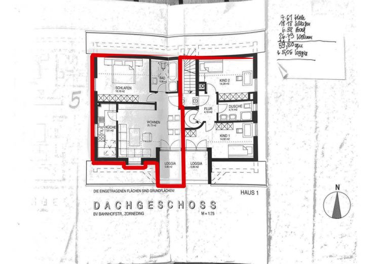 Wunderschöne möblierte 2-Zimmer DG Wohnung mit Balkon/Terrasse sehr ruhig mit TG Platz