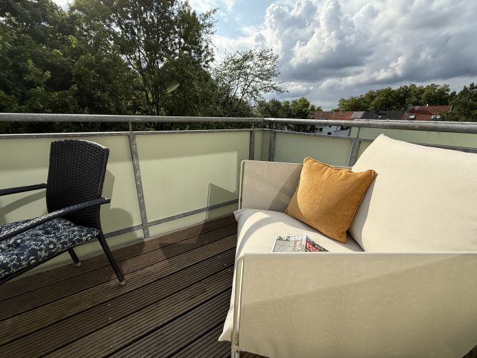 Lounge auf dem Balkon