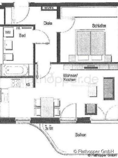 Helle 2-Zimmer-Wohnung in Schwabing mit Balkon