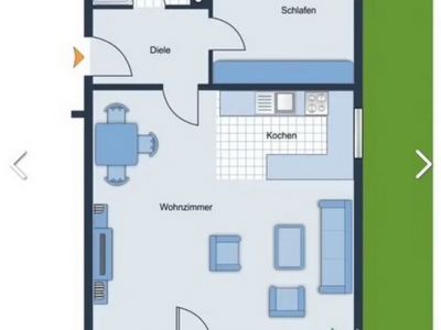 Möblierte 2-Zimmer-Wohnung in Chieming