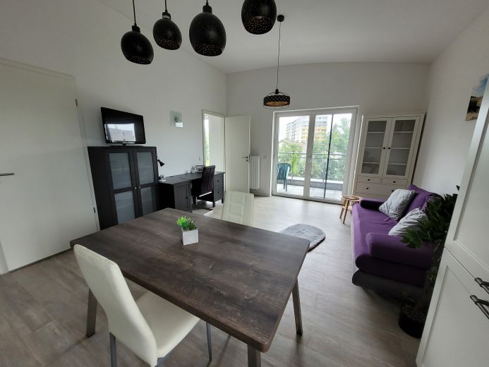 Modern möblierte 2-Zimmer-Penthouse-Wohnung mit Balkon in ruhiger, zentraler Lage Bonn-Auerberg