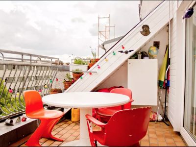 ab Nov. 2025  Helles 80qm-Appartment, Dachterasse Berlin Neukölln für 4-6 Monate