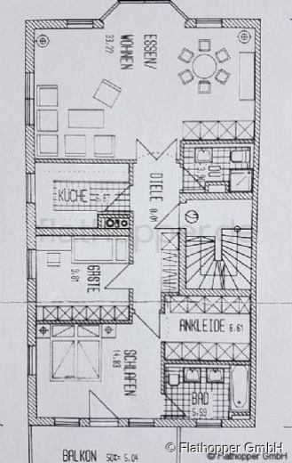 Ruhige, helle 3,5-Zimmer-Wohnung mit gro&szlig;em Balkon in M&uuml;nchen Trudering