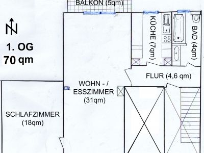 Stilvolle Wohnung auf Zeit in Leverkusen - 70 m²