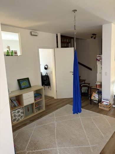 Wohnzimmer EG, Blick auf Arbeitszimmer 1