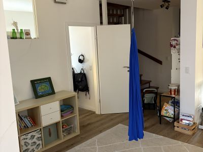 Wohnzimmer EG, Blick auf Arbeitszimmer 1