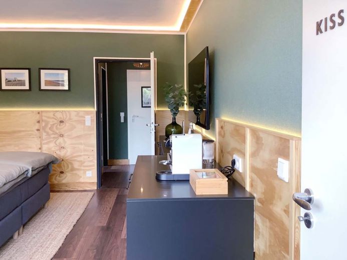 voll m&ouml;blierte Wohnung mit Balkon, 1-2 Pers, inkl. Rundumservice, ruhiges MFH