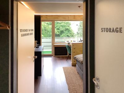 voll m&ouml;blierte Wohnung mit Balkon, 1-2 Pers, inkl. Rundumservice, ruhiges MFH