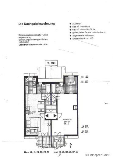 Exklusive 2-Zimmer Maisonette-Wohnung mit Balkon in Dachau