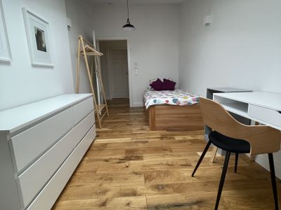 Ruhige zentrale Dachgeschosswohnung mit Eichendielen, möbliert, großzügiger Grundriss