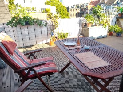 Wohnung m&ouml;bliert mit Dachterrasse