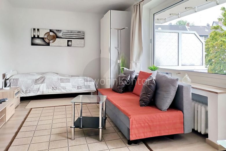 ZeitwohnKontor: Hübsches Apartment in zentraler, ruhiger Lage in Rüttenscheid mit großem Balkon, Internet aktiv