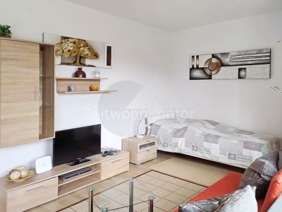 ZeitwohnKontor: H&uuml;bsches Apartment in zentraler, ruhiger Lage in R&uuml;ttenscheid mit gro&szlig;em Balkon, Internet aktiv