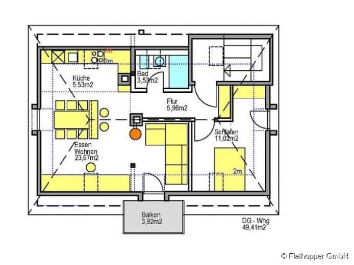 2-Zimmer-Maisonette-Wohnung in M&uuml;nchen - Ramersdorf