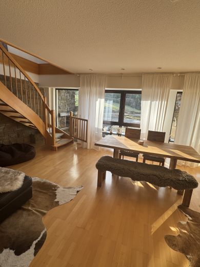 Hochwertige Wohnung voll m&ouml;bliert mit Kamin l&auml;ndlich gelegen mit Top Verkehrsanbindung