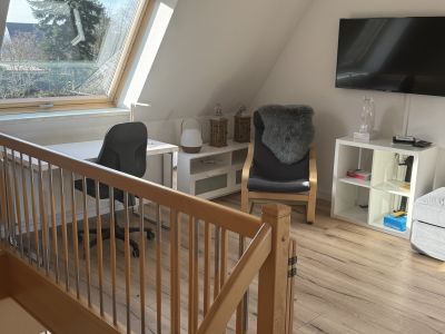 Hochwertige Wohnung voll m&ouml;bliert mit Kamin l&auml;ndlich gelegen mit Top Verkehrsanbindung