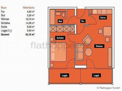Moderne 2-Zimmer-Wohnung mit Balkon in M&uuml;nchen - Schwabing
