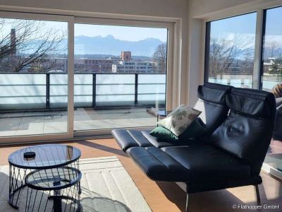 M&ouml;blierte Penthouse-Wohnung mit Dachterrasse in Kolbermoor