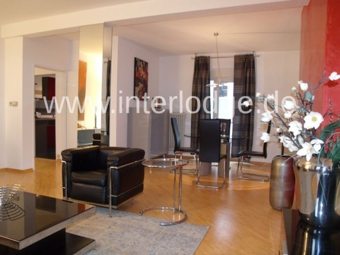 INTERLODGE K&ouml;ln: Schicke, komplett m&ouml;blierte Designerwohnung in Altstadt-S&uuml;d - mit Terrasse