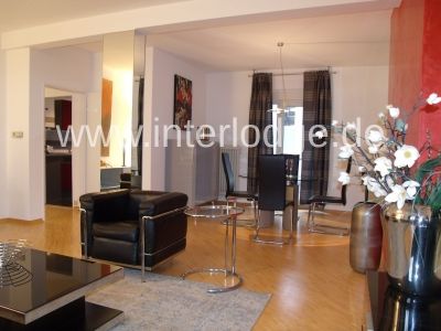 INTERLODGE K&ouml;ln: Schicke, komplett m&ouml;blierte Designerwohnung in Altstadt-S&uuml;d - mit Terrasse