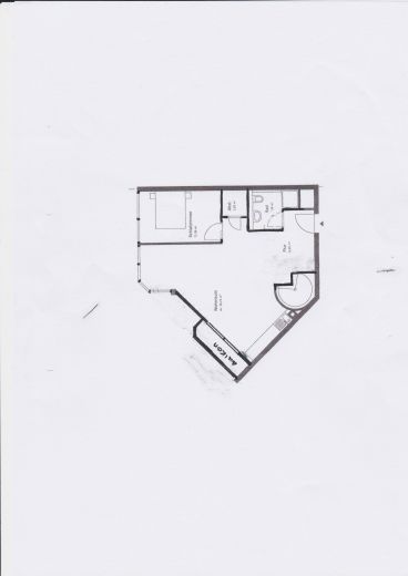 Zentral + ruhig gelegene, perfekt m&ouml;blierte 2-Zi-Wohnung mit Gartenblick