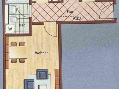 Plan der Wohnung